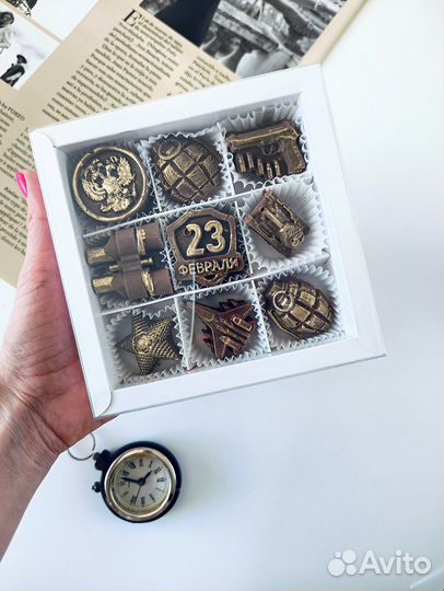 Шоколадные конфеты 23 февраля