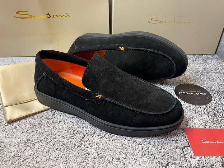 Лоферы Santoni мужские