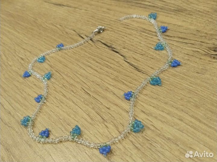 Бусы с ягодками из бисера
