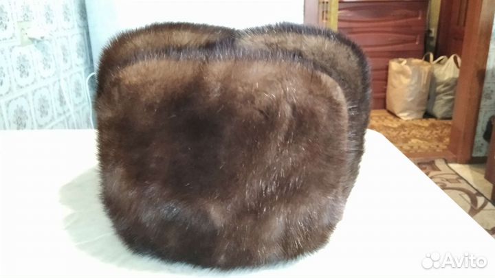 Норковая шапка мужская