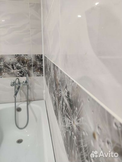 Укладка кафельной плитки. Ванная под ключ