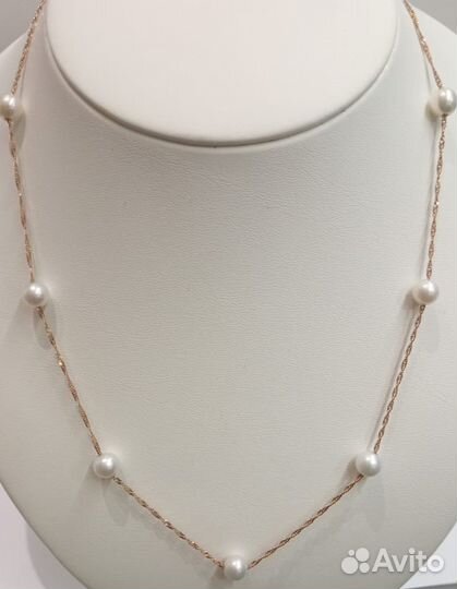 Колье,Золото,585,Жемчуг
