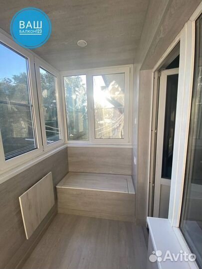 Внутренняя отделка балкона/Остекление