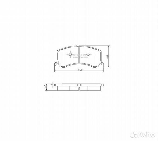 Колодки тормозные suzuki baleno 95-02 п