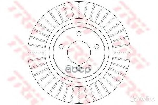 Диск тормозной BMW X3 F25 10- задний вент.D 330
