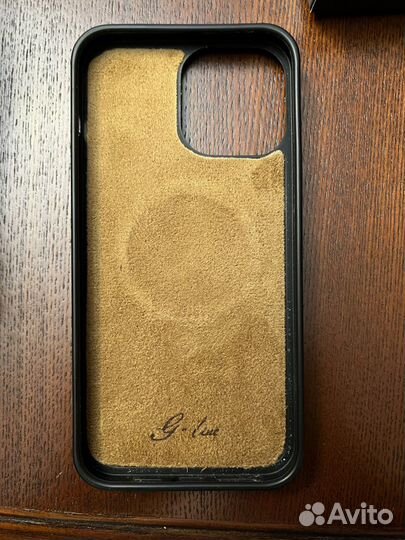 Чехол на iPhone 13 Pro Max кожаный MagSafe
