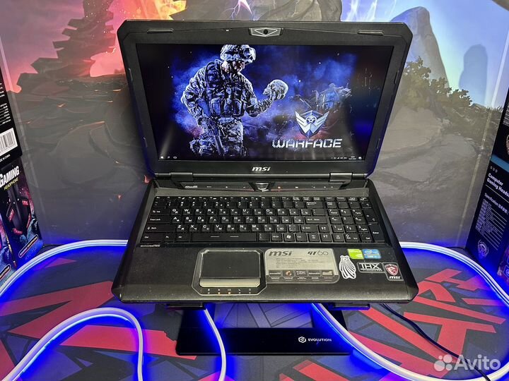 Игровой ноутбук MSI i7 GTX 16GB озу 4GB видео SSD