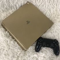 Sony playstation 4 прошитая золотая + 999 игр