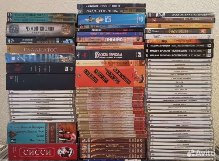 Коллекция фильмов и музыки на dvd