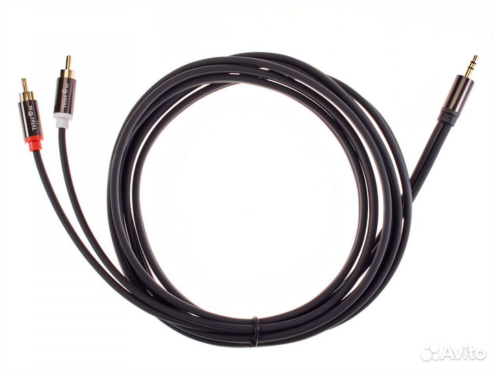 Кабель соединит 3.5 Jack (M) - 2xRCA (M), 3м Telec