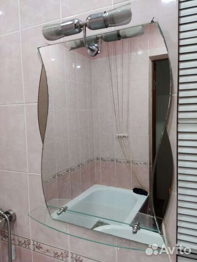 Зеркало с подсветкой для ванной бу