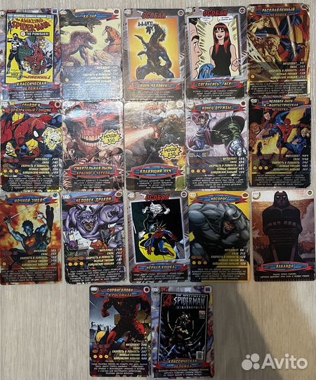 Карточки человек паук