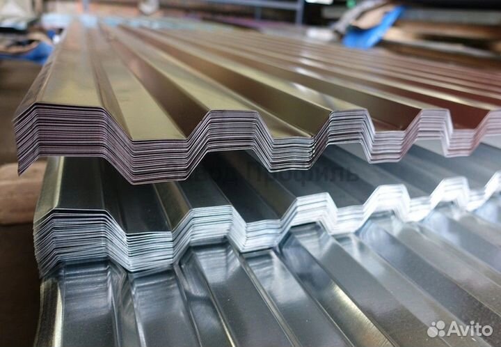 Профнастил С-21 цинк 0,5 м - 12 м
