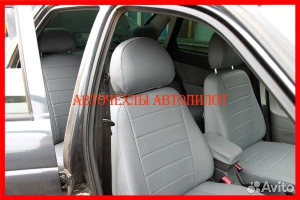 Чехлы Автопилот LADA Priora из экокожи серые Класс