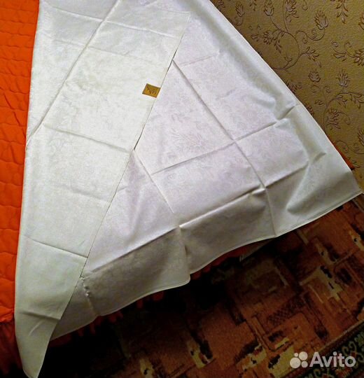 Скатерть льняная+хлопок /жаккард