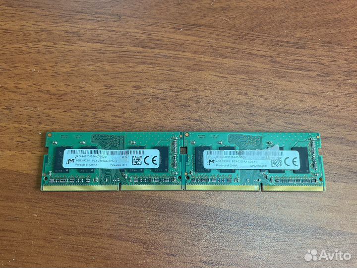 Оперативная память ddr4 для ноутбука 8gb