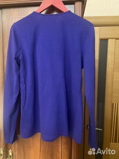 Лонгслив с жабо ralph lauren