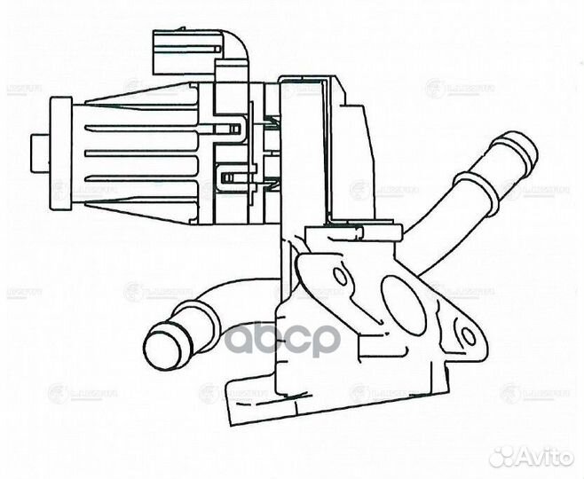 Клапан EGR ford transit 13- lveg 1005 luzar