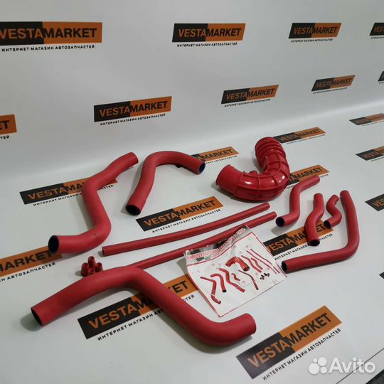 Комплект патрубков двигателя для Лада Приора 16кл