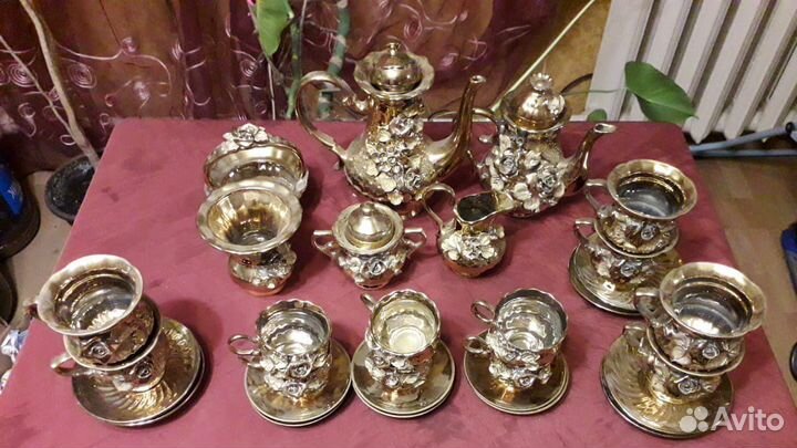 Сервиз пастух золотая роза Мадонна