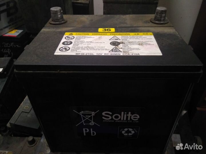 55Ач аккумулятор б/у Solite MF36-21GL