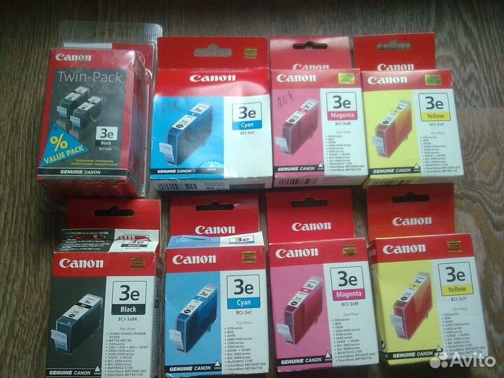 Оригинальные картриджи для принтера Canon (10 шт)