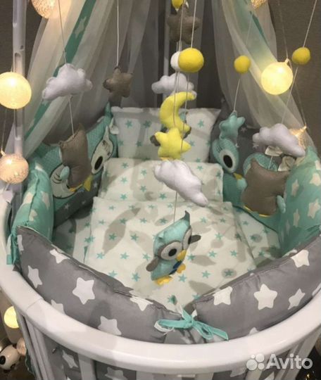 Бортики в детскую кроватку