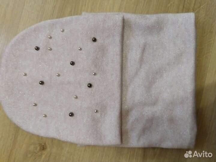 Новая шапка со снудом на флисе