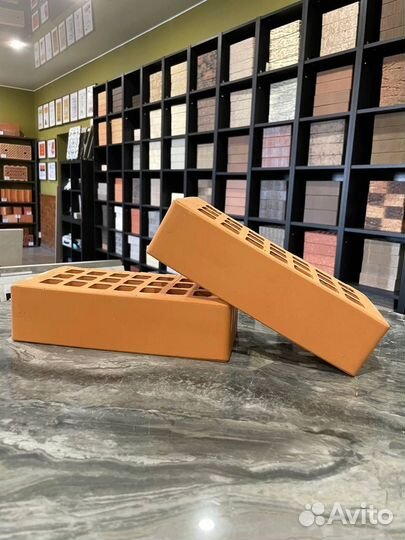 Облицовочный кирпич персик бархат Железногорский