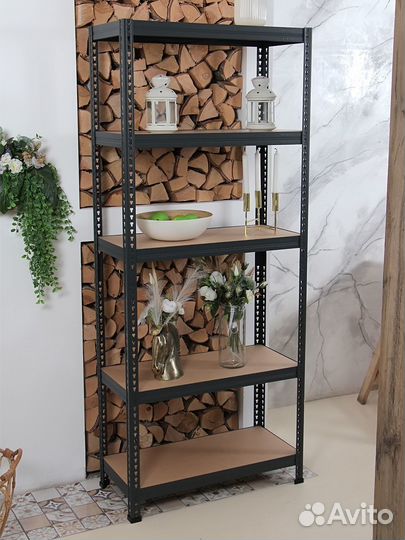 Стеллаж металлический черный