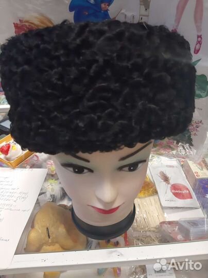 Шапка натур мех каракуль р 56