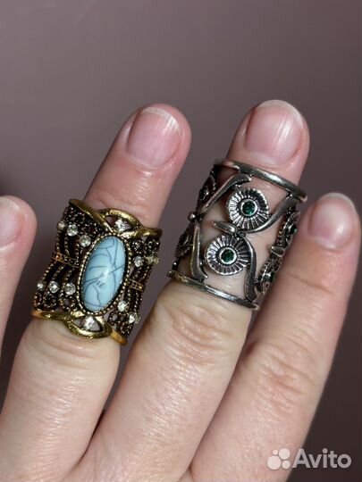 Кольцо бижутерия новое