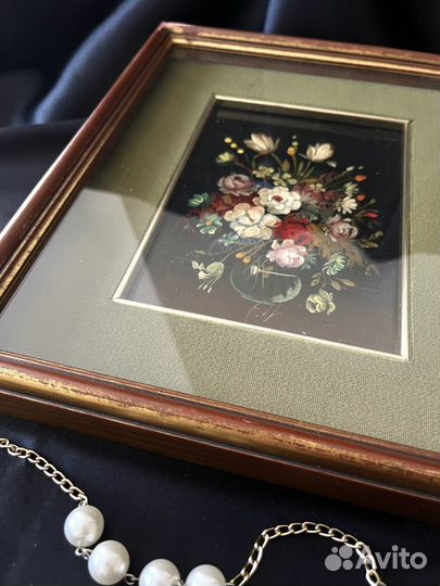 Картина живопись масло Винтаж Италия