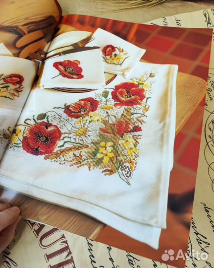 Cross Stitch Flowers by Jayne Netley Mayhew