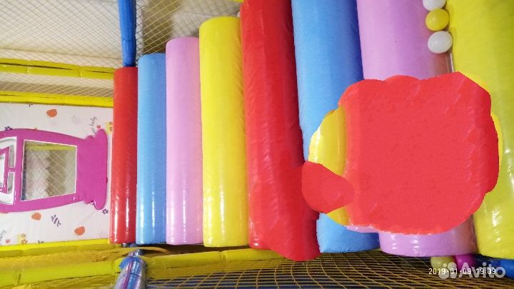 Детский батут с сеткой