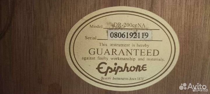 Электроакустическая гитара Epiphone DR200 ce NA