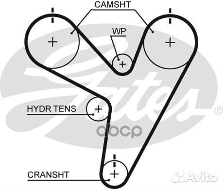 Ремень грм Ременный приводРемень 5674XS Gates