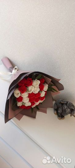 Букет из мыльных роз