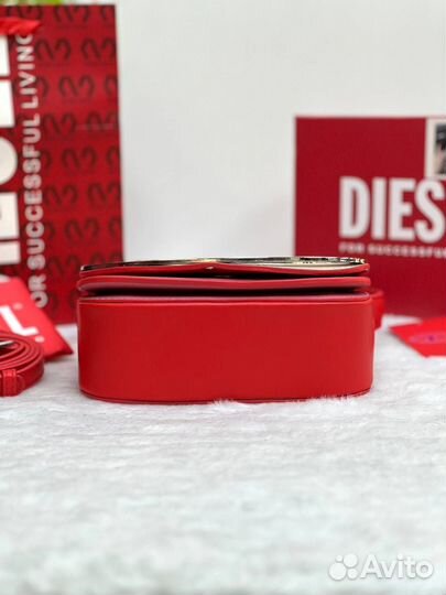 Сумка Diesel 1DR бежево-розовая