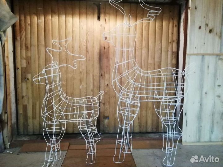 Инсталляция-Новогодний олень,световая фигура