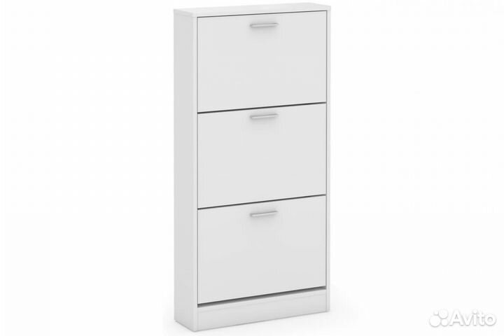 Тумба для обуви 600 3-х дверная Белый