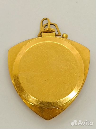 Часы кулон Заря Zaria позолота Au