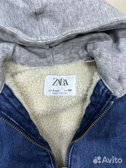 Куртка джинсовая утепленная Zara original