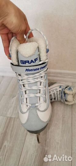 Коньки детские на меху Graf Montana Comfort