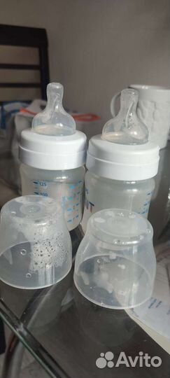 Бутылочка avent 125 мл и Dr Brown's антиколик
