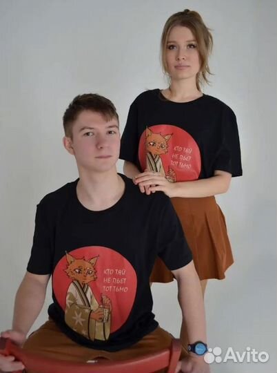 Футболки - Котики в японском стиле роллы, рыба