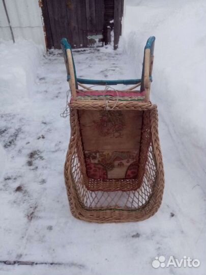 Санки детские плетеные