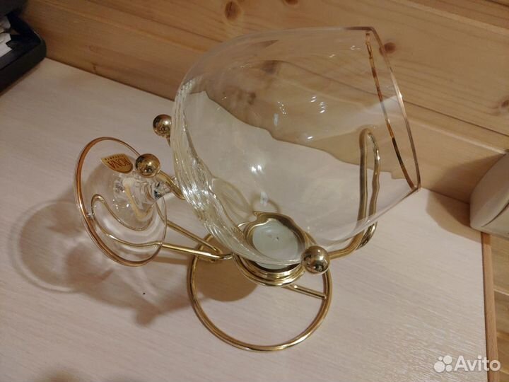 Бокал для коньяка с подогревом Rona