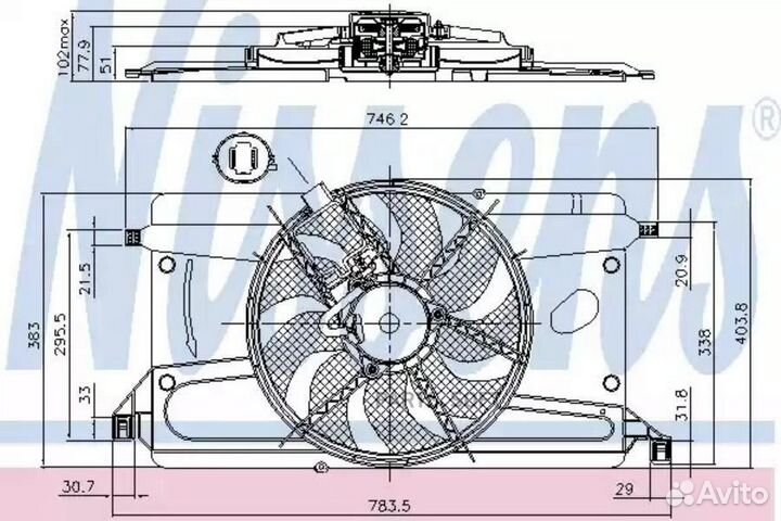 Вентилятор ford focus (2005) 1.6