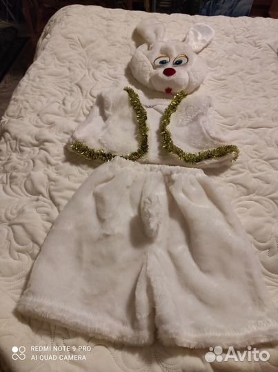 Костюм зайки Новогодний р.32 костюм для девочки ил